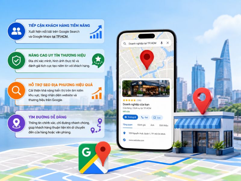 Lợi ích Local SEO Google Map tại Tp HCM