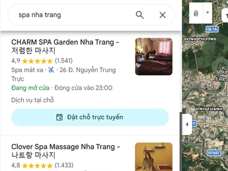 Dự án thực tế triển khai dịch vụ Google Map Nha Trang của BlvckMap